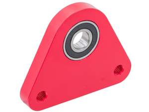 swiing® ingenious triangular bearing plate aluminum red | Piaggio Ciao, SI, Bravo, Grillo swiing® ingenious triangular bearing plate aluminum red | Piaggio Ciao, SI, Bravo, Grillo
