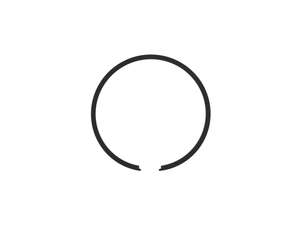 Power1 piston ring 45 x 1.5 mm black Power1 piston ring 45 x 1.5 mm black