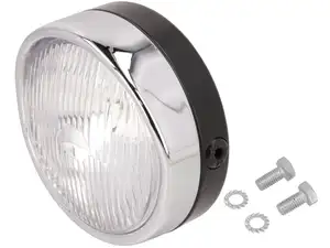 GUIA headlight round Ø 14 cm chrome / black (spoiler) GUIA headlight round Ø 14 cm chrome / black (spoiler)