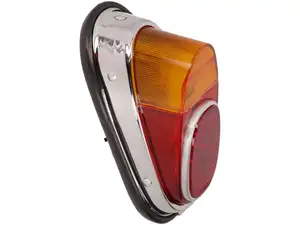 Rear light "Hella" flat (with brake light) Inox / chrome Rear light "Hella" flat (with brake light) Inox / chrome