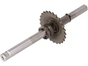 Starter shaft with drive pinion (pedal) original | Tomos Standard, Flexer, Youngster Starter shaft with drive pinion (pedal) original | Tomos Standard, Flexer, Youngster
