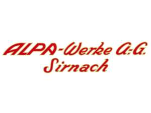 Sticker "ALPA-Werke A:G. Sirnach" 150 x 36 mm Sticker "ALPA-Werke A:G. Sirnach" 150 x 36 mm