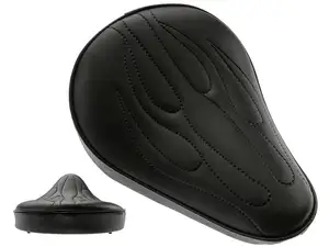 Saddle "Tuck & Roll" Flame black Saddle "Tuck & Roll" Flame black