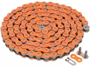 CYC drive chain neon orange 415H (reinforced) 128L CYC drive chain neon orange 415H (reinforced) 128L