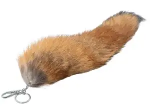 Fox tail pendant red fox (real fur) Fox tail pendant red fox (real fur)