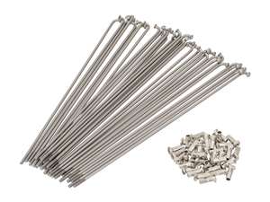 WWS 19" spoke set incl. nipple (2.6 x 212 mm) Inox WWS 19" spoke set incl. nipple (2.6 x 212 mm) Inox