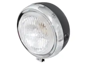 Spotlight round Ø 13 cm chrome / black Spotlight round Ø 13 cm chrome / black