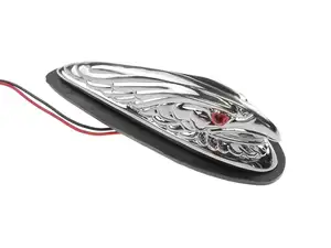 Ornamental figure eagle chrome small (illuminated eyes) Ornamental figure eagle chrome small (illuminated eyes)