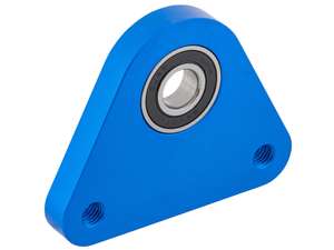 swiing® ingenious triangular bearing plate aluminum blue | Piaggio Ciao, SI, Bravo, Grillo swiing® ingenious triangular bearing plate aluminum blue | Piaggio Ciao, SI, Bravo, Grillo
