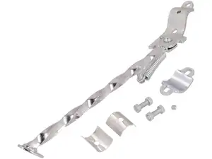 Side stand rotated left round mounting 31 cm chrome Side stand rotated left round mounting 31 cm chrome