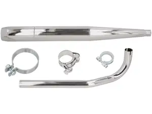 Exhaust set "Tuning" Ø 28 / 70 mm chrome | Sachs 503 2AL/2BL Exhaust set "Tuning" Ø 28 / 70 mm chrome | Sachs 503 2AL/2BL