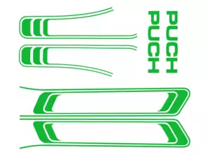 Adhesive set tank & frame light green (1A quality) Foil plot | Puch Maxi S Adhesive set tank & frame light green (1A quality) Foil plot | Puch Maxi S