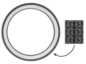 Mitas 2.25 x 18" tires B4 Allround whitewall Mitas 2.25 x 18" tires B4 Allround whitewall