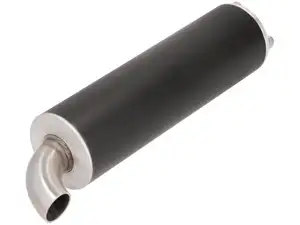 Silencer with 3-point mount black Inox Silencer with 3-point mount black Inox