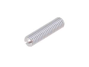 Normio M8x30 Threaded Pin, Slotted, Tapered Tip, Galvanized Normio M8x30 Threaded Pin, Slotted, Tapered Tip, Galvanized