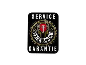 Transparent service / warranty sticker Transparent service / warranty sticker