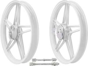Wheel set 17" cast white (5 spokes) | Peugeot 103 Wheel set 17" cast white (5 spokes) | Peugeot 103