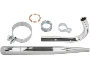 Cigar exhaust system (Ø 32 / 70 mm) black / chrome | Sachs 50/2 Cigar exhaust system (Ø 32 / 70 mm) black / chrome | Sachs 50/2